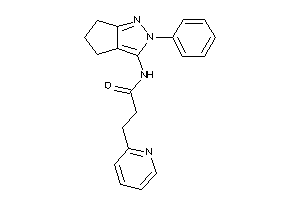 N-(2-phenyl-5,6-dihydro-4H-cyclopenta[c]pyrazol-3-yl)-3-(2-pyridyl)propionamide