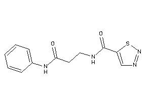 N-(3-anilino-3-keto-propyl)thiadiazole-5-carboxamide