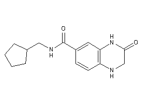 N-(cyclopentylmethyl)-3-keto-2,4-dihydro-1H-quinoxaline-6-carboxamide