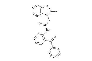 Image of N-(2-benzoylphenyl)-2-(2-ketooxazolo[4,5-b]pyridin-3-yl)acetamide