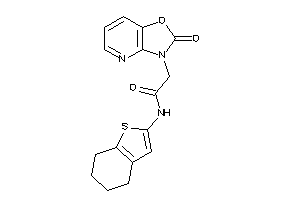 Image of 2-(2-ketooxazolo[4,5-b]pyridin-3-yl)-N-(4,5,6,7-tetrahydrobenzothiophen-2-yl)acetamide