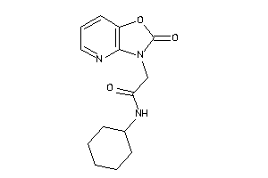 Image of N-cyclohexyl-2-(2-ketooxazolo[4,5-b]pyridin-3-yl)acetamide