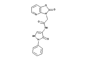 Image of 2-(2-ketooxazolo[4,5-b]pyridin-3-yl)-N-(5-keto-1-phenyl-3-pyrazolin-4-yl)acetamide