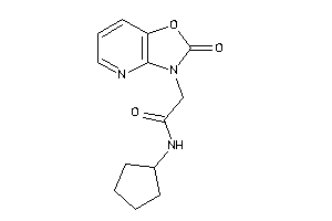 Image of N-cyclopentyl-2-(2-ketooxazolo[4,5-b]pyridin-3-yl)acetamide