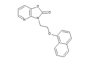 Image of 3-[2-(1-naphthoxy)ethyl]oxazolo[4,5-b]pyridin-2-one