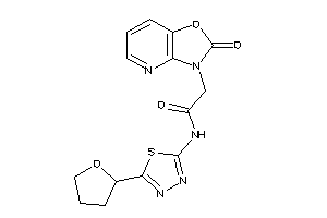 Image of 2-(2-ketooxazolo[4,5-b]pyridin-3-yl)-N-[5-(tetrahydrofuryl)-1,3,4-thiadiazol-2-yl]acetamide