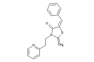 Image of 5-benzal-2-methylene-3-[2-(2-pyridyl)ethyl]thiazolidin-4-one