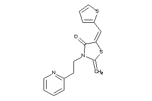 Image of 2-methylene-3-[2-(2-pyridyl)ethyl]-5-(2-thenylidene)thiazolidin-4-one