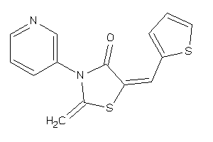 Image of 2-methylene-3-(3-pyridyl)-5-(2-thenylidene)thiazolidin-4-one