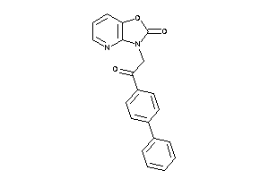 Image of 3-[2-keto-2-(4-phenylphenyl)ethyl]oxazolo[4,5-b]pyridin-2-one