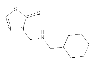 3-[(cyclohexylmethylamino)methyl]-1,3,4-thiadiazole-2-thione