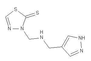 3-[(1H-pyrazol-4-ylmethylamino)methyl]-1,3,4-thiadiazole-2-thione