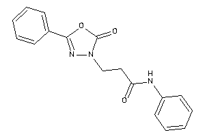 3-(2-keto-5-phenyl-1,3,4-oxadiazol-3-yl)-N-phenyl-propionamide