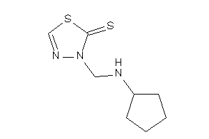 3-[(cyclopentylamino)methyl]-1,3,4-thiadiazole-2-thione
