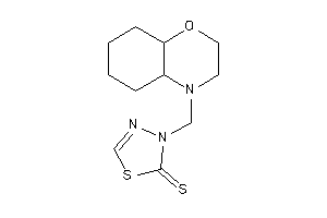 3-(2,3,4a,5,6,7,8,8a-octahydrobenzo[b][1,4]oxazin-4-ylmethyl)-1,3,4-thiadiazole-2-thione