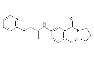 N-(9-keto-2,3-dihydro-1H-pyrrolo[2,1-b]quinazolin-7-yl)-3-(2-pyridyl)propionamide