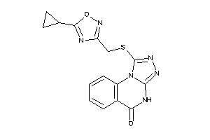 Image of 1-[(5-cyclopropyl-1,2,4-oxadiazol-3-yl)methylthio]-4H-[1,2,4]triazolo[4,3-a]quinazolin-5-one