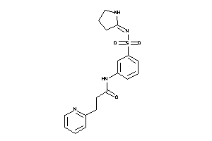 3-(2-pyridyl)-N-[3-(pyrrolidin-2-ylideneamino)sulfonylphenyl]propionamide