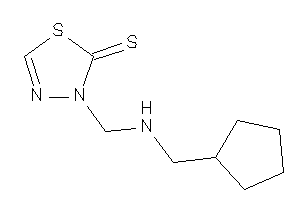 3-[(cyclopentylmethylamino)methyl]-1,3,4-thiadiazole-2-thione