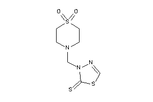 3-[(1,1-diketo-1,4-thiazinan-4-yl)methyl]-1,3,4-thiadiazole-2-thione
