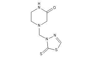 4-[(2-thioxo-1,3,4-thiadiazol-3-yl)methyl]piperazin-2-one