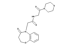 2-(4-keto-2,3-dihydro-1,5-benzoxazepin-5-yl)-N-(2-keto-2-morpholino-ethyl)acetamide