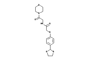 2-[4-(1,3-dithiolan-2-yl)phenoxy]-N-(2-keto-2-morpholino-ethyl)acetamide