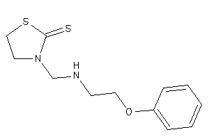 Image of 3-[(2-phenoxyethylamino)methyl]thiazolidine-2-thione