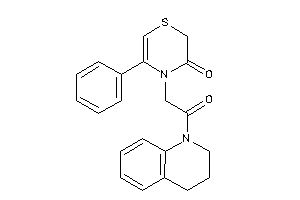4-[2-(3,4-dihydro-2H-quinolin-1-yl)-2-keto-ethyl]-5-phenyl-1,4-thiazin-3-one