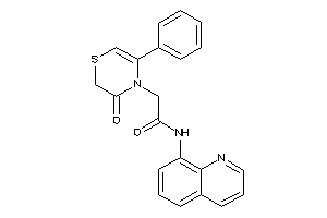 Image of 2-(3-keto-5-phenyl-1,4-thiazin-4-yl)-N-(8-quinolyl)acetamide