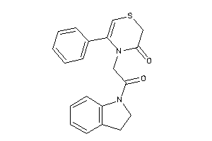 4-(2-indolin-1-yl-2-keto-ethyl)-5-phenyl-1,4-thiazin-3-one