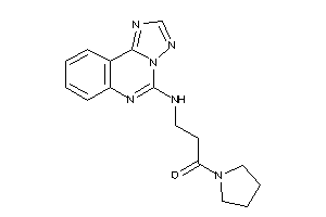 1-pyrrolidino-3-([1,2,4]triazolo[1,5-c]quinazolin-5-ylamino)propan-1-one