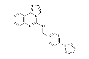 Image of (6-pyrazol-1-yl-3-pyridyl)methyl-([1,2,4]triazolo[1,5-c]quinazolin-5-yl)amine