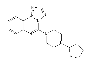 5-(4-cyclopentylpiperazino)-[1,2,4]triazolo[1,5-c]quinazoline