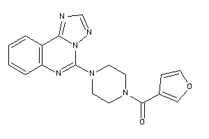 Image of 3-furyl-[4-([1,2,4]triazolo[1,5-c]quinazolin-5-yl)piperazino]methanone