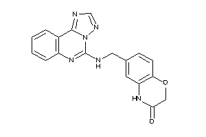 6-[([1,2,4]triazolo[1,5-c]quinazolin-5-ylamino)methyl]-4H-1,4-benzoxazin-3-one