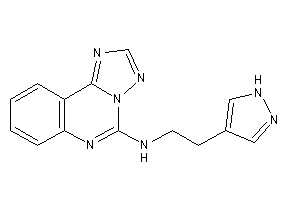 Image of 2-(1H-pyrazol-4-yl)ethyl-([1,2,4]triazolo[1,5-c]quinazolin-5-yl)amine