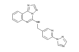Image of [1,2,4]triazolo[1,5-c]quinazolin-5-yl-[[6-(1,2,4-triazol-1-yl)-3-pyridyl]methyl]amine