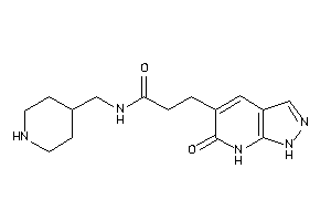 3-(6-keto-1,7-dihydropyrazolo[3,4-b]pyridin-5-yl)-N-(4-piperidylmethyl)propionamide