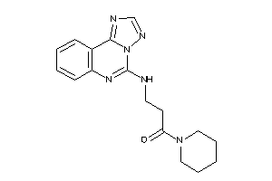 Image of 1-piperidino-3-([1,2,4]triazolo[1,5-c]quinazolin-5-ylamino)propan-1-one