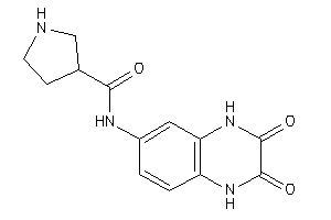 Image of N-(2,3-diketo-1,4-dihydroquinoxalin-6-yl)pyrrolidine-3-carboxamide