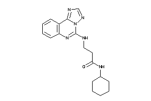 Image of N-cyclohexyl-3-([1,2,4]triazolo[1,5-c]quinazolin-5-ylamino)propionamide