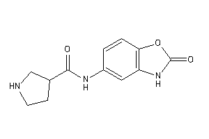 N-(2-keto-3H-1,3-benzoxazol-5-yl)pyrrolidine-3-carboxamide