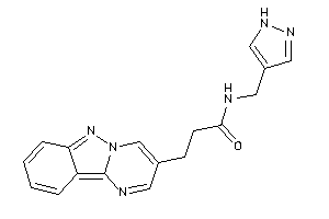 N-(1H-pyrazol-4-ylmethyl)-3-pyrimido[1,2-b]indazol-3-yl-propionamide