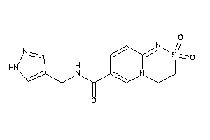 2,2-diketo-N-(1H-pyrazol-4-ylmethyl)-3,4-dihydropyrido[2,1-c][1,2,4]thiadiazine-7-carboxamide