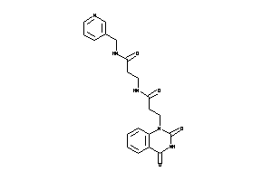 3-(2,4-diketoquinazolin-1-yl)-N-[3-keto-3-(3-pyridylmethylamino)propyl]propionamide
