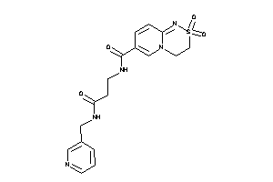 2,2-diketo-N-[3-keto-3-(3-pyridylmethylamino)propyl]-3,4-dihydropyrido[2,1-c][1,2,4]thiadiazine-7-carboxamide