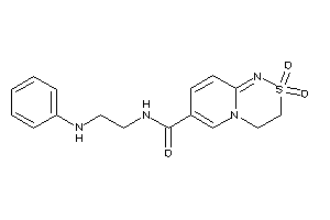 N-(2-anilinoethyl)-2,2-diketo-3,4-dihydropyrido[2,1-c][1,2,4]thiadiazine-7-carboxamide