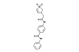 4-[[2-(1,1-diketo-2,3-dihydrothiophen-3-yl)acetyl]amino]-N-phenyl-benzamide