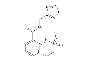 2,2-diketo-N-(1,2,4-oxadiazol-3-ylmethyl)-3,4-dihydropyrido[2,1-c][1,2,4]thiadiazine-9-carboxamide